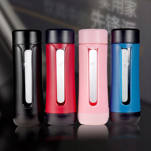 物生物丨抗摔防烫双层温莎塑玻杯 420ml 四色可选 商品图0