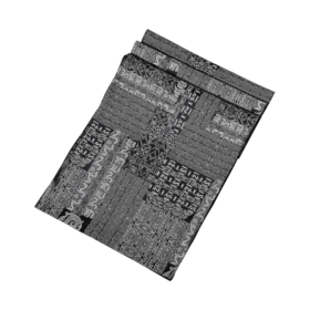 SAINTJOY/上久楷国礼款  男士宋锦双面长巾  战国策·灰色 SJ14036