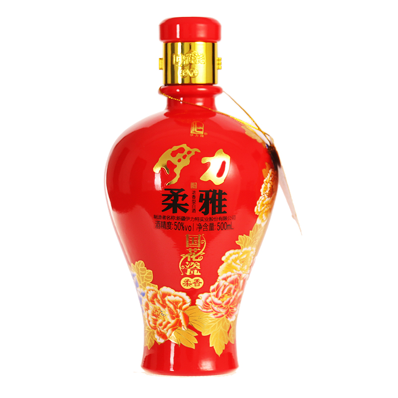 伊力柔雅国花瓷 柔香 50度 500ml 同城免邮