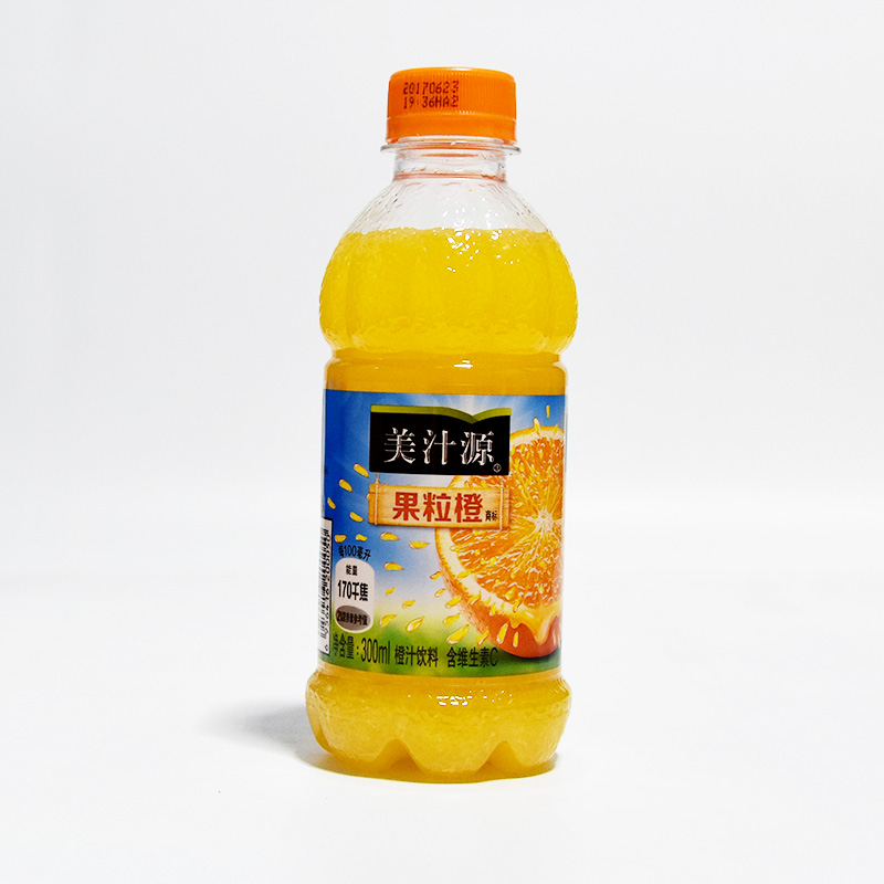 可口可乐(coca-cola) 美汁源果粒橙300ml*12瓶果肉橙汁迷你小瓶果汁