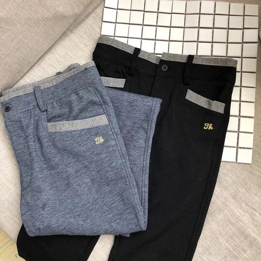 韩国男童130-145码可调腰围1罗马棉 西装裤1004 商品图1