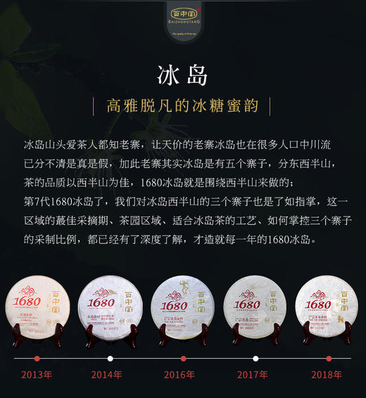 百中堂1680古树纯料—冰岛古树（2018年生茶） 商品图3