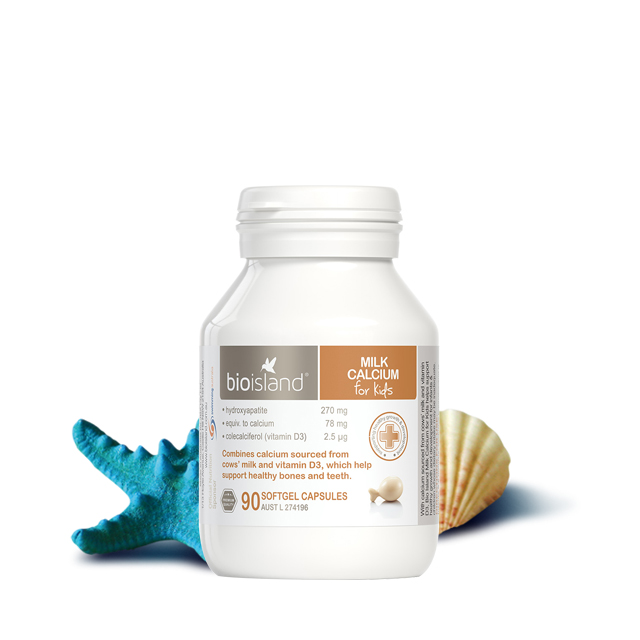 【宝宝液体钙】澳洲 BIO ISLAND 生物岛婴幼儿液体乳钙软胶囊 易吸收 90粒