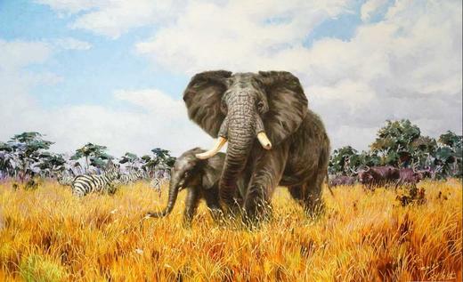 蔡熙南-风景油画 《吉祥》   卧室 客厅 餐厅 商品图1