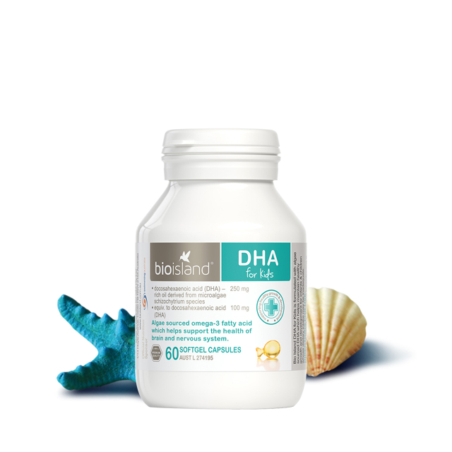 【宝宝补充DHA】澳洲 BIO ISLAND 生物岛婴幼儿海藻油DHA  60粒