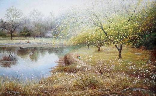 金香美-风景油画 《童年》   卧室 客厅 餐厅 商品图1