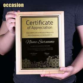 金箔奖牌 木质奖牌纪念牌 荣誉牌牌匾定制职称定制艺术类获奖证书