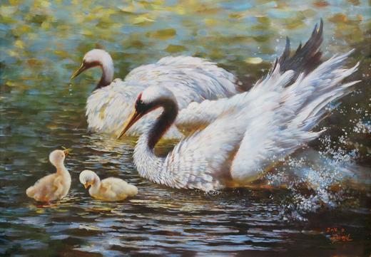 桂明顺-风景油画 《其乐融融》   卧室 客厅 餐厅 商品图1