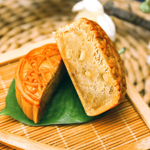 阿尔发糖醇月饼（五仁桂花山药黑三宝紫薯黄金粗粮冰沙玫瑰莲蓉蛋黄60g） 商品图1