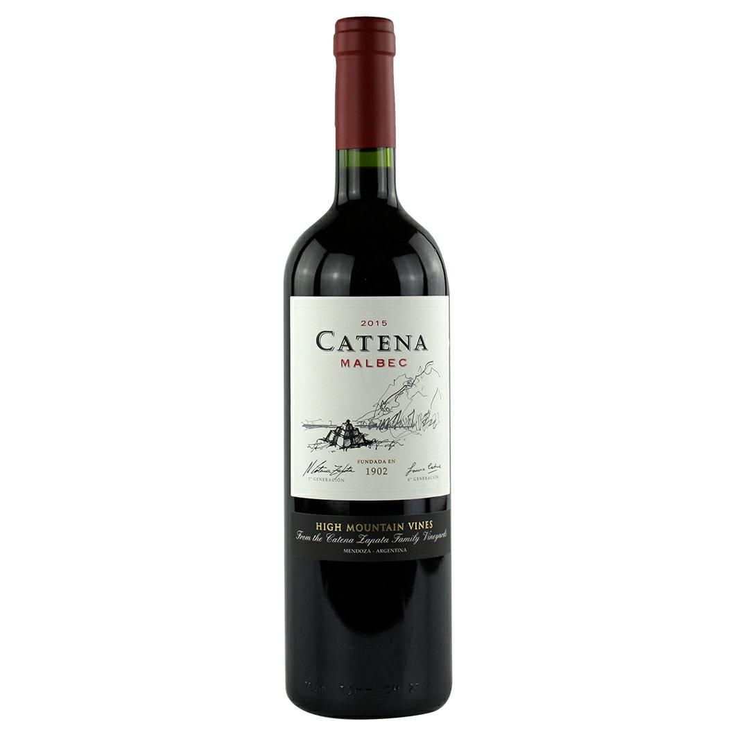 卡帝娜马贝克红葡萄酒2015 catena zapata "catena" malbec, mendoza