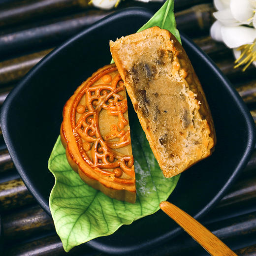 阿尔发糖醇月饼（五仁桂花山药黑三宝紫薯黄金粗粮冰沙玫瑰莲蓉蛋黄60g） 商品图0
