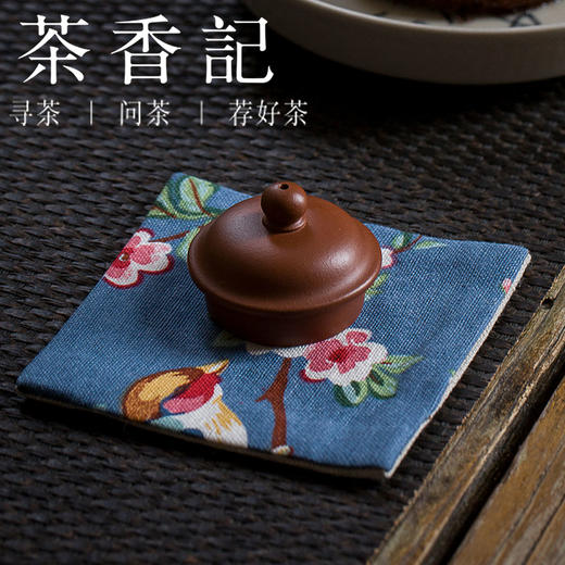 茶香记  加厚棉麻杯垫  做工精美 隔热耐用  茶道零配  杯垫 商品图3