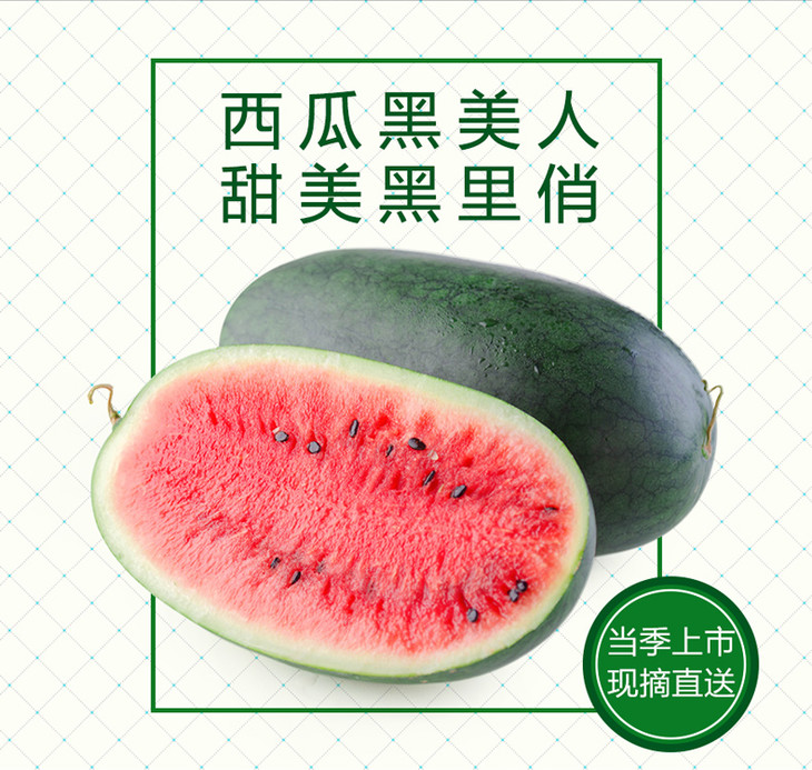 黑美人西瓜 (红心)