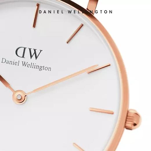 丹尼尔惠灵顿DanielWellingtonDW女表金色边金属表带28mm白盘欧美简约学生石英手表 包邮 商品图3