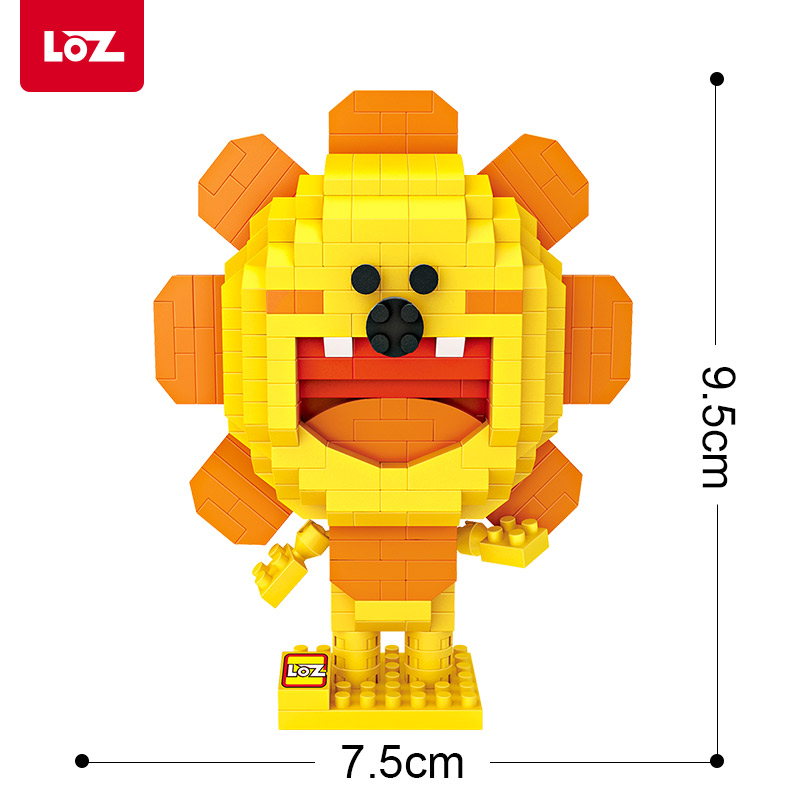loz俐智x同道大叔狮子座微颗粒拼插积木创意公仔星座