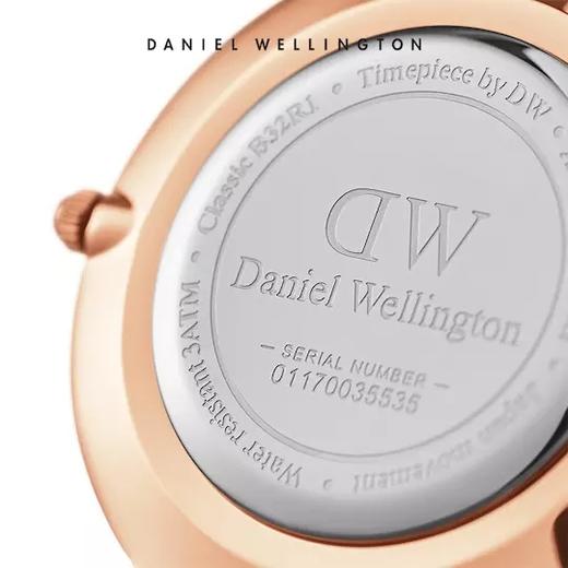 丹尼尔惠灵顿DanielWellingtonDW女表金色边金属表带28mm白盘欧美简约学生石英手表 包邮 商品图2