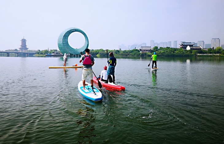 【桨板旅行】厦大情人湖x水上园博苑x土屿x火烧屿 带你来一场水上的