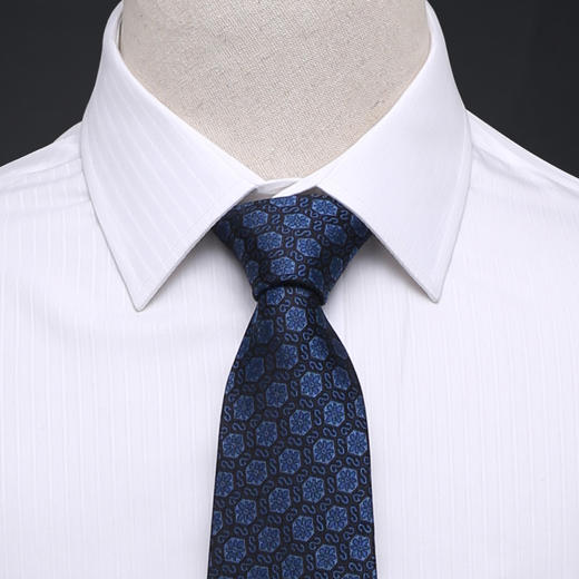 SAINTJOY/上久楷 宋锦领带 S纹·孔雀蓝 LD15602-1 商品图4