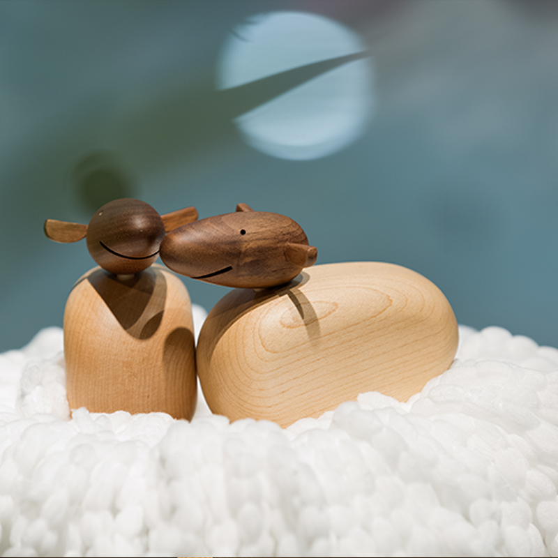 北欧风格  小羊  丹麦木偶摆件  木质家居  创意生日礼物