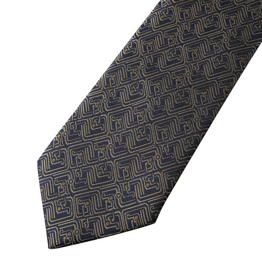 SAINTJOY/上久楷 宋锦领带 小龙纹·金色 LD15602-7 商品图2