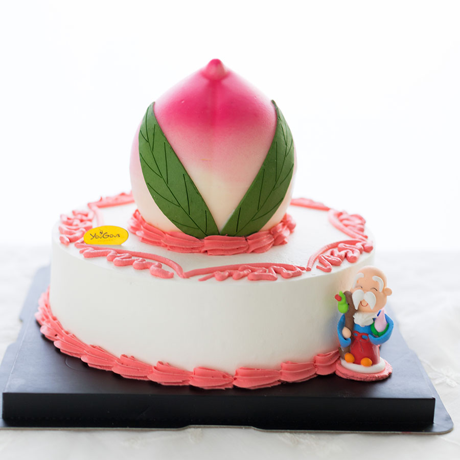 喜庆寿桃祝寿蛋糕