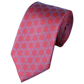 SAINTJOY/上久楷 宋锦领带 S纹·紫红 LD15602-1