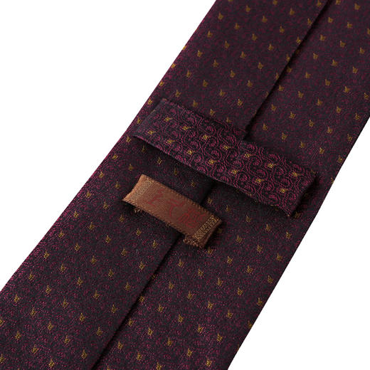 SAINTJOY/上久楷 宋锦领带 元宝纹·酒红 LD15602-8 商品图2