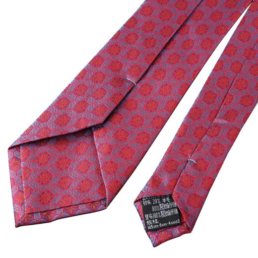 SAINTJOY/上久楷 宋锦领带 S纹·紫红 LD15602-1 商品图4