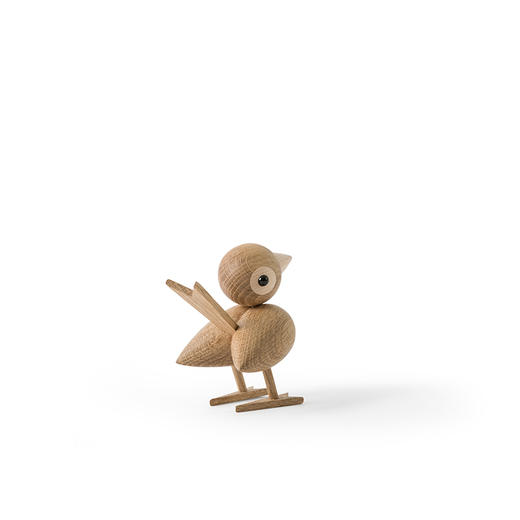 北欧风格  呆萌麻雀  丹麦木偶摆件  木质家居  创意生日礼物 商品图3