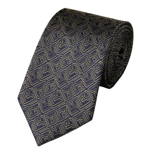 SAINTJOY/上久楷 宋锦领带 小龙纹·金色 LD15602-7 商品图0