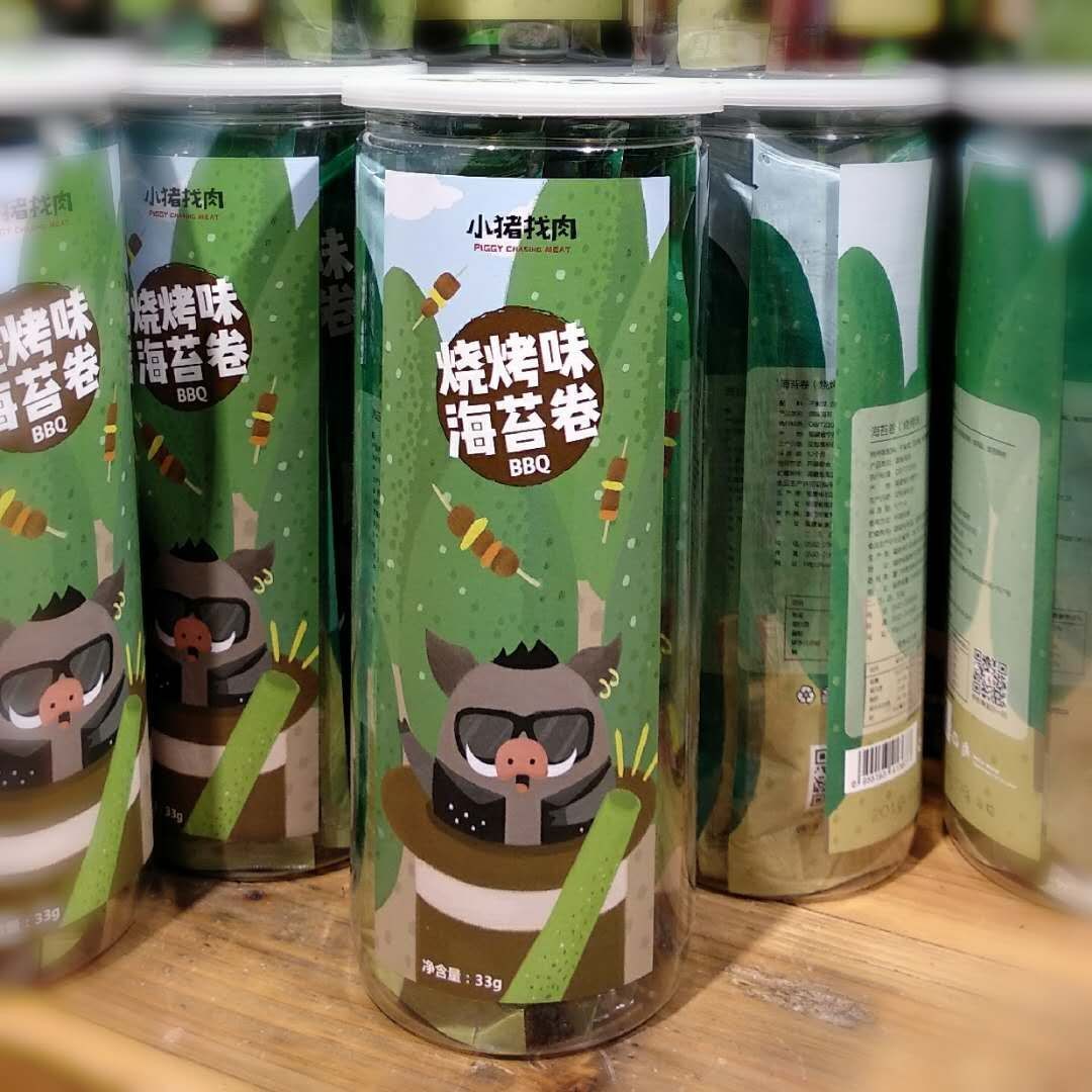 小猪找肉 烧烤味海苔卷33g
