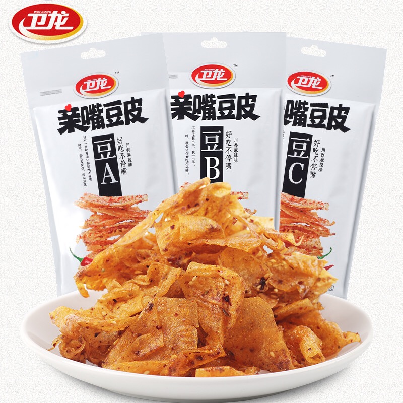 卫龙辣条亲嘴豆皮60g