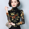 KQL-9358新款印花弹力修身长袖T恤 商品缩略图2