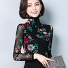 KQL-9358新款印花弹力修身长袖T恤 商品缩略图3