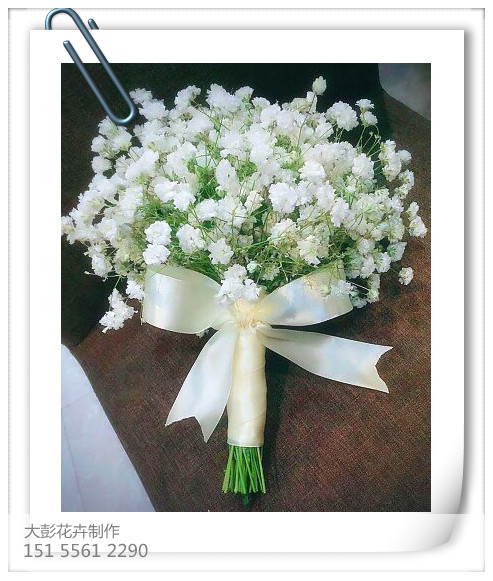 满天星韩式新娘手捧花