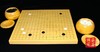 围棋套装 3cm新榧木拼木刻线围棋盘+整木云杉罐+A型单面老云子 商品缩略图1