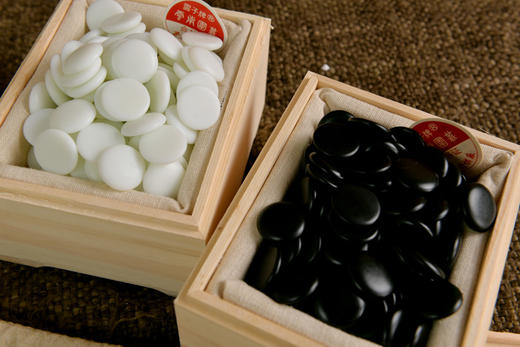 B型单面凸精品亮光新云子 特大号 云子牌 送木盒 商品图4