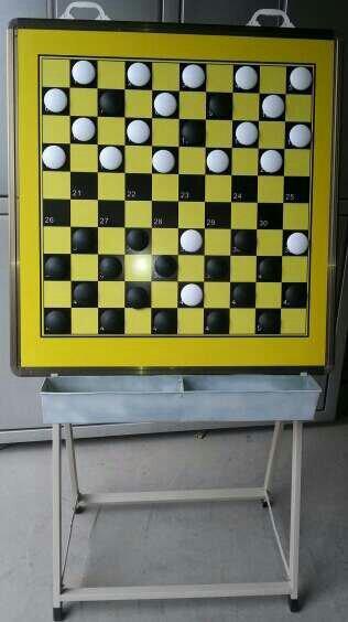 包邮 教学磁性 一米铁质大棋盘  国际跳棋盘   国际跳棋子 商品图1