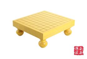 4CM新榧实木拼木9路儿童围棋盘/带脚围棋桌 迷你新榧实木棋墩