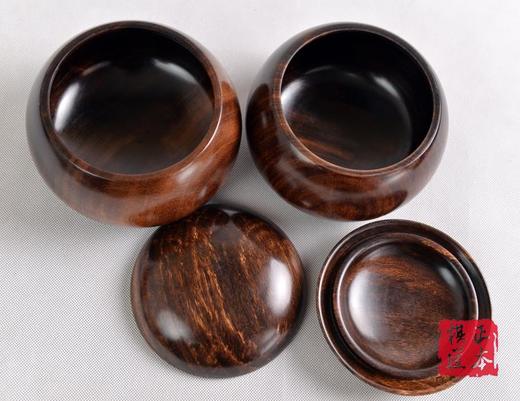 云南围棋厂  实木整木 黄心楠围棋罐一对 A中老云子 商品图4