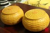黄色围棋塑料罐 围棋塑料空盒子 仿竹编围棋罐 一只才5元！ 商品缩略图0