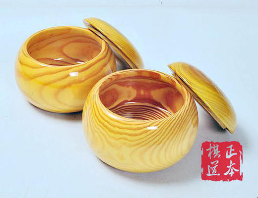 松木实木围棋罐 中号    规格：15cm（直径） X 12cm （高） 商品图1