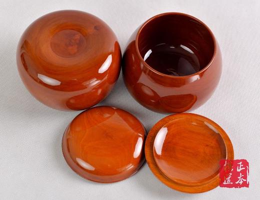 云南围棋厂 特大号枣木盒 实木枣木罐 商品图2