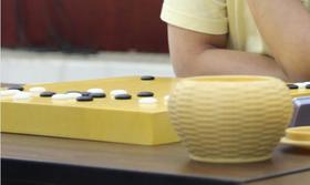 围棋棋盘套装 新榧围棋盘+全棋智能棋钟+B型中号新云子 棋盘