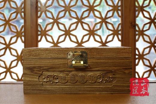 包邮 珍藏版精品云子 花梨雕花盒大花梨内盒+B型双面凸大号亮光 商品图2