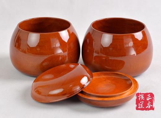 云南围棋厂 特大号枣木盒 实木枣木罐 商品图4