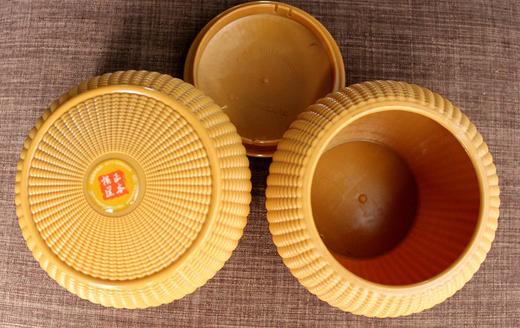 玉米款式 塑料围棋罐 一对 围棋塑料盒 空盒 商品图4