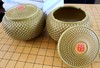 金色龙鳞塑料围棋罐 空罐子一对 商品缩略图1