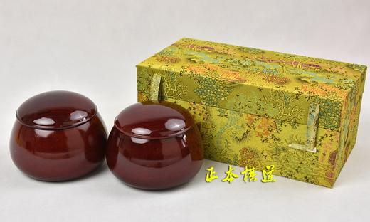 包邮 云字牌 普通老云子 单面凸 A型中号 高级枣木罐 锦盒 商品图2
