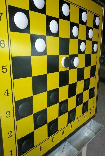 包邮 教学磁性 一米铁质大棋盘  国际跳棋盘   国际跳棋子 商品图2